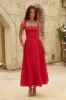 LANI MIDI DRESS - RED sold by Runaway The Label