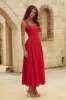 LANI MIDI DRESS - RED sold by Runaway The Label