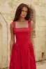 LANI MIDI DRESS - RED sold by Runaway The Label