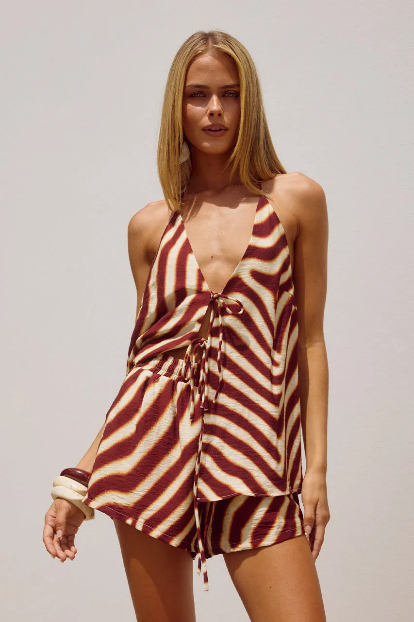 OCTAVIA TOP - MONTIE CHOC sold by Runaway The Label product image thumbnail 5