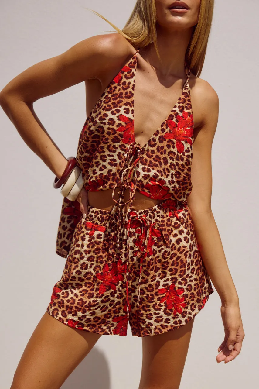 OCTAVIA SHORT - JAIRO LEOPARD sold by Runaway The Label product image thumbnail 3