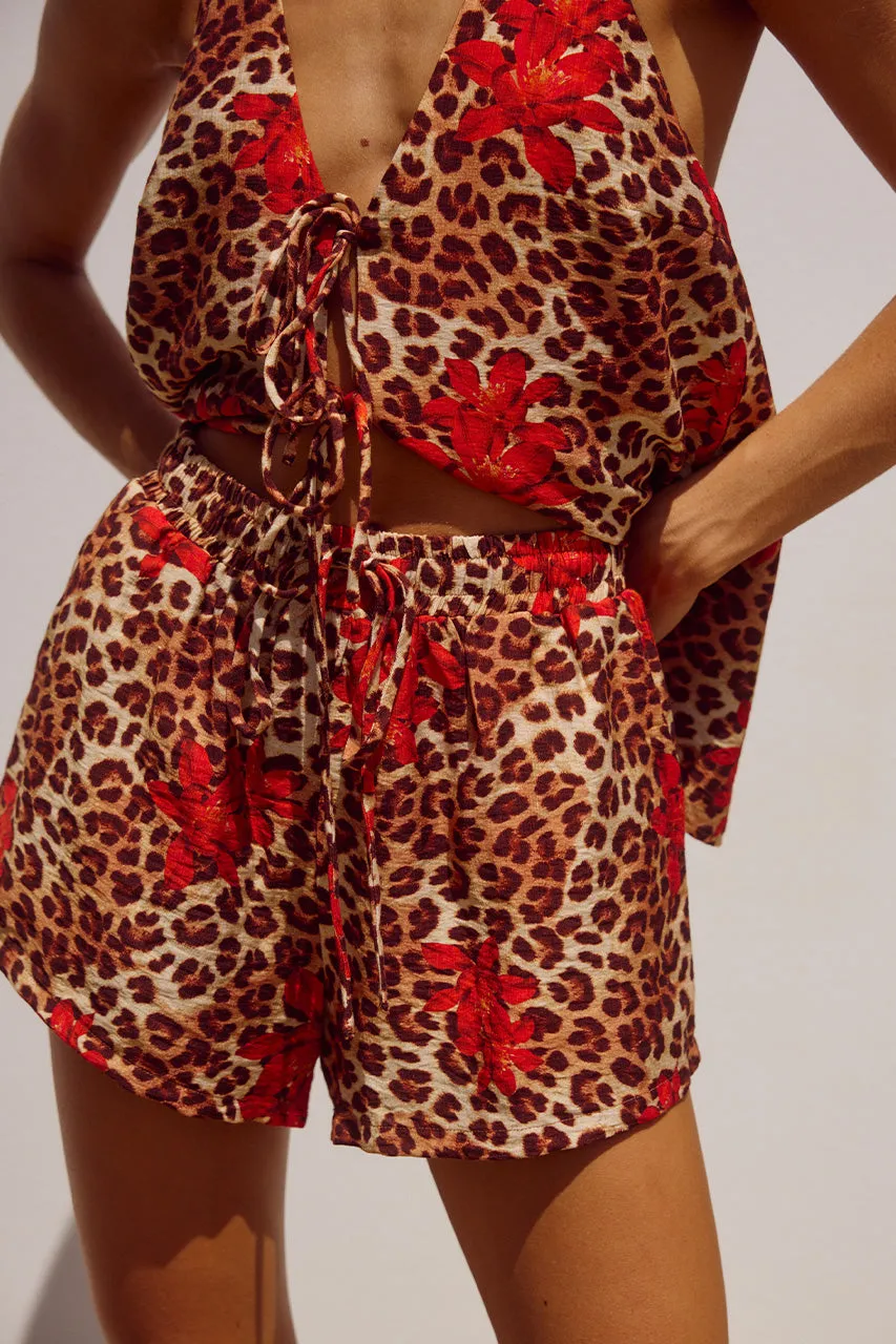 OCTAVIA SHORT - JAIRO LEOPARD sold by Runaway The Label product image thumbnail 4