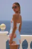 IBIZA MINI DRESS - ICE BLUE SEASHELL sold by Runaway The Label