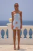 IBIZA MINI DRESS - ICE BLUE SEASHELL sold by Runaway The Label