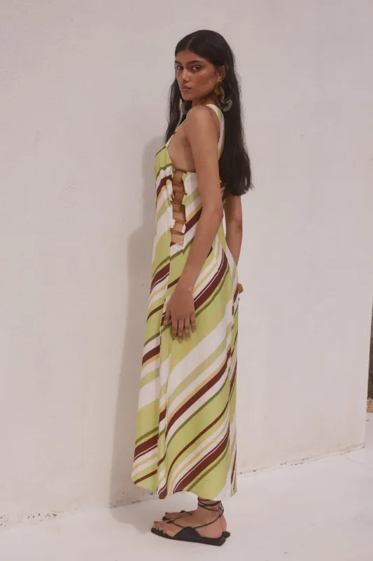 FLORENCE MIDI DRESS - FLORENCE STRIPE sold by Runaway The Label