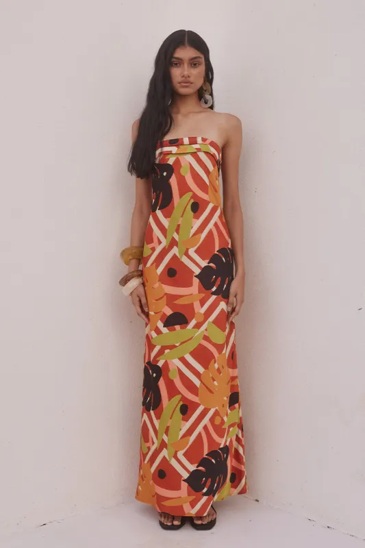 SACHI MAXI DRESS - SACHI PRINT made by Runaway The Label
