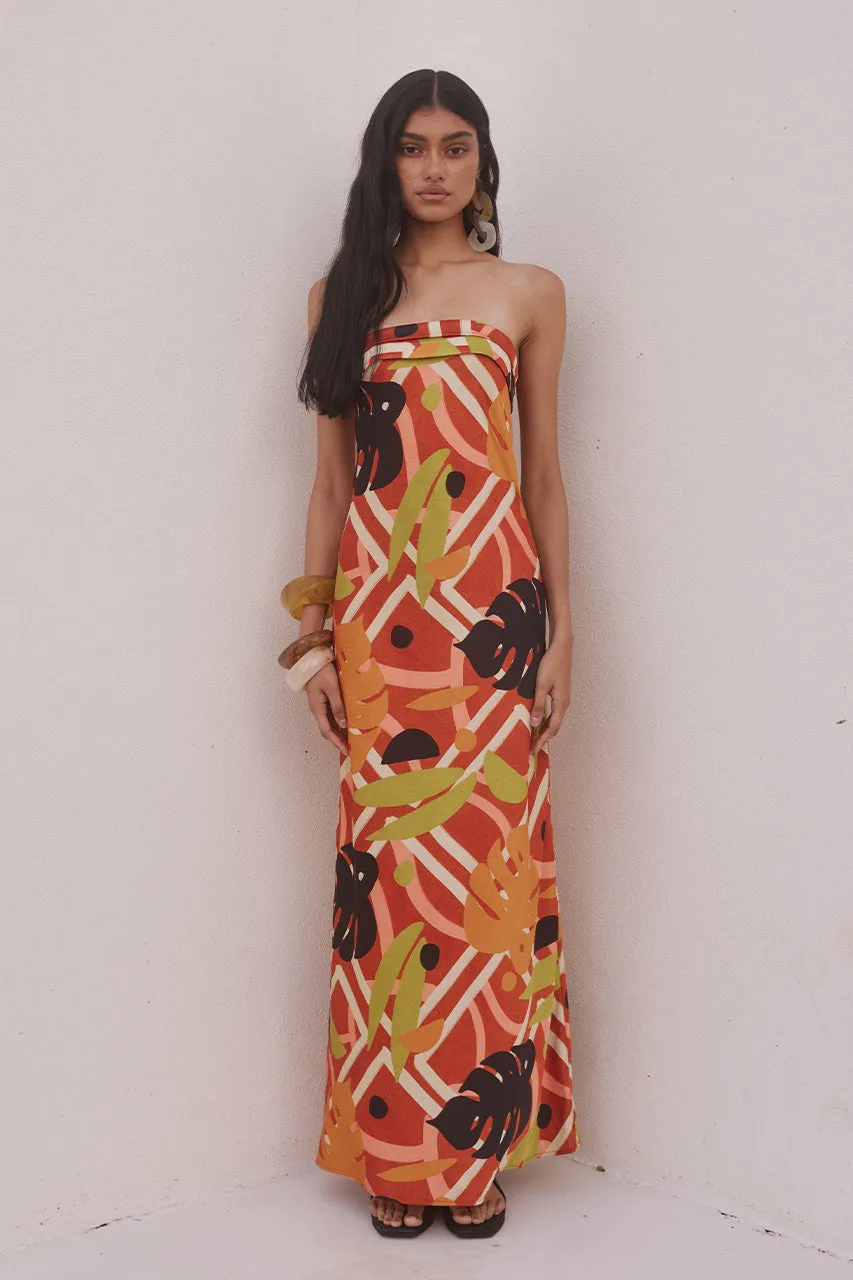 SACHI MAXI DRESS - SACHI PRINT sold by Runaway The Label