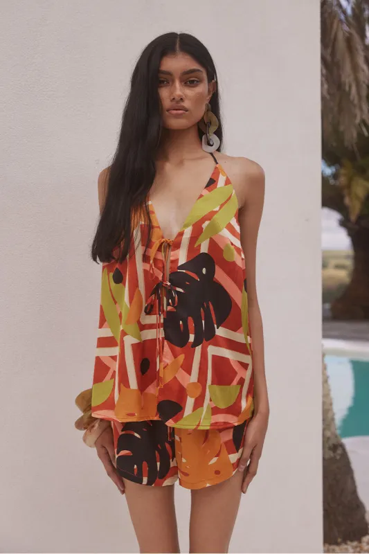 NAHLIA SHORT - SACHI PRINT sold by Runaway The Label