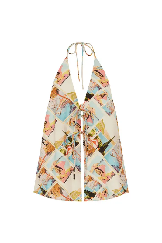 OCTAVIA TOP - VACAY AQUA sold by Runaway The Label