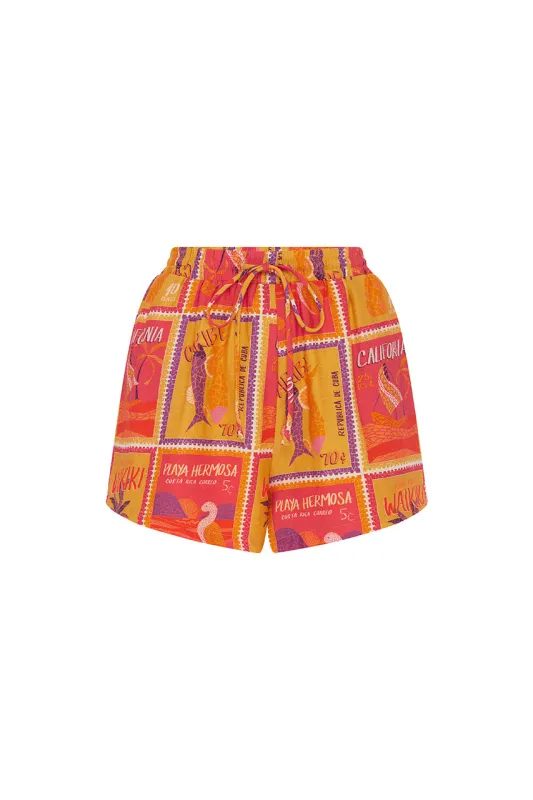 OCTAVIA SHORT - ALOHA ORANGE sold by Runaway The Label