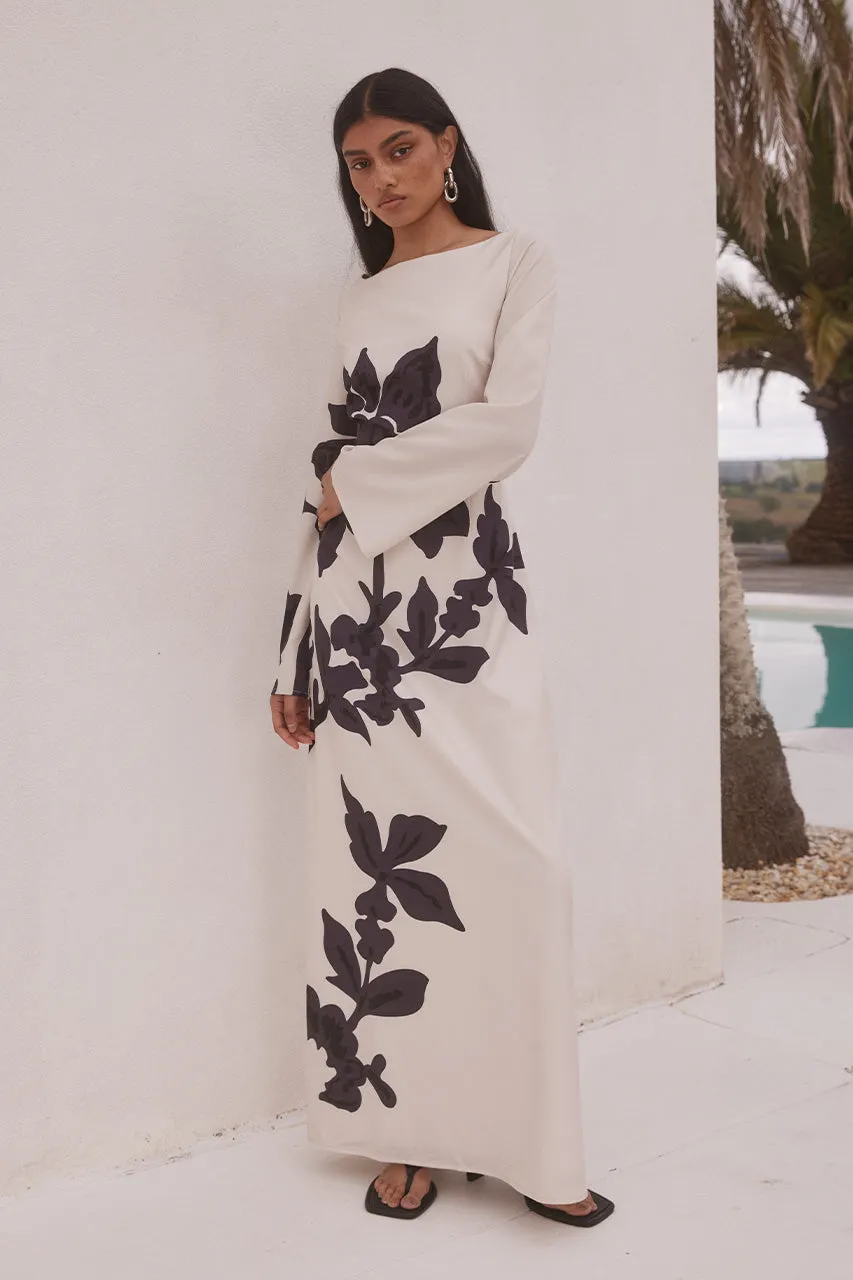 CAMINO MAXI DRESS - SAND/BLACK sold by Runaway The Label product image thumbnail 3