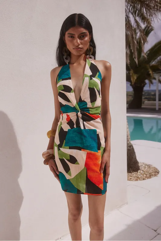 REGIO MINI DRESS - REGIO PRINT made by Runaway The Label