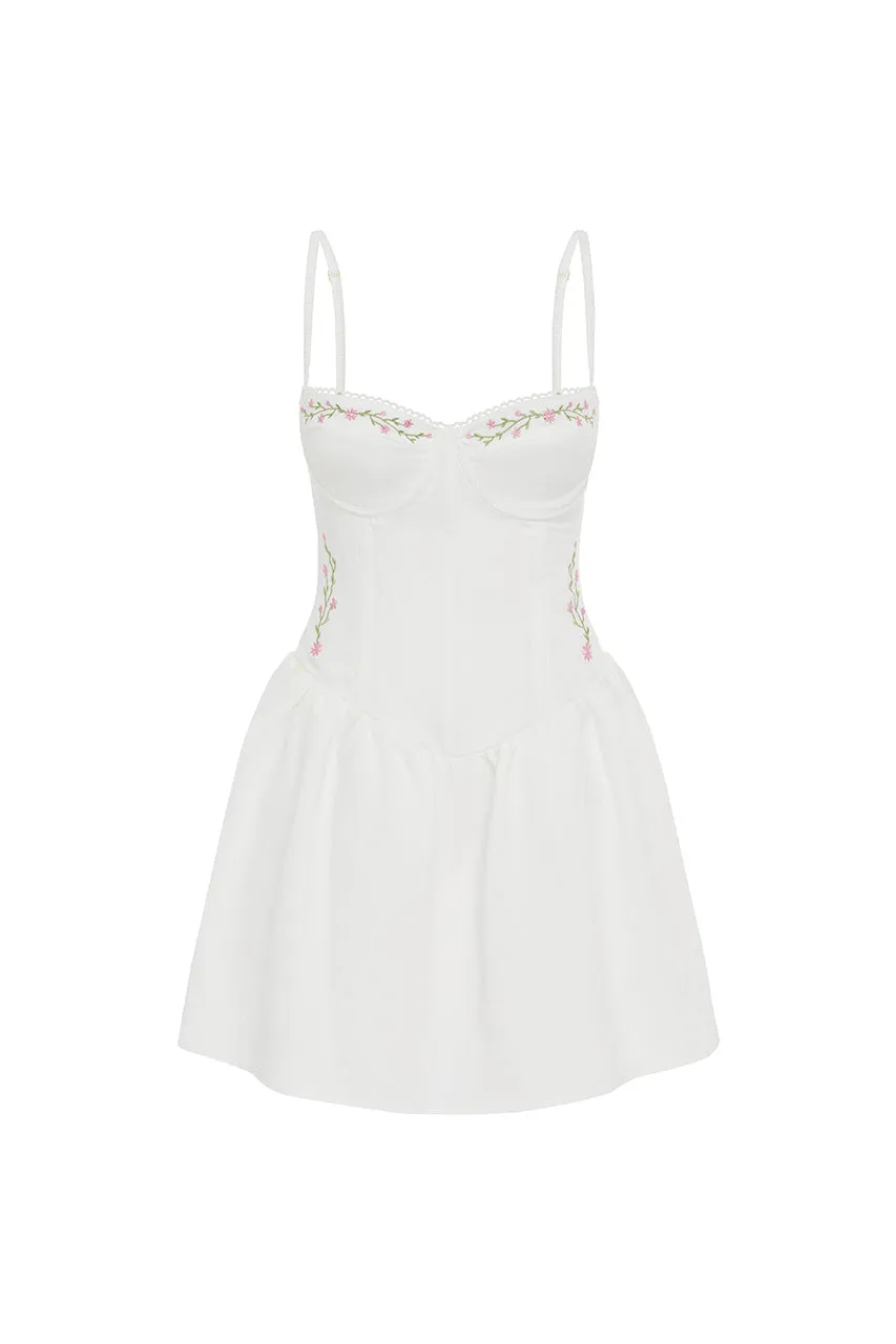 SOCORA MINI DRESS - WHITE sold by Runaway The Label product image thumbnail 5