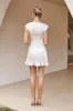 JOZIE MINI DRESS - IVORY sold by Runaway The Label