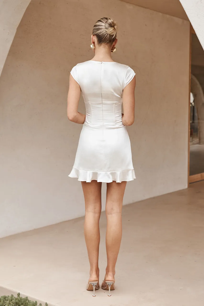 JOZIE MINI DRESS - IVORY sold by Runaway The Label product image thumbnail 2