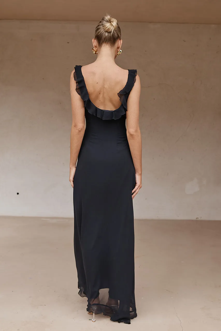 INAYAH MAXI DRESS - BLACK sold by Runaway The Label product image thumbnail 4
