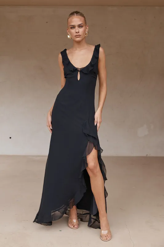 INAYAH MAXI DRESS - BLACK sold by Runaway The Label
