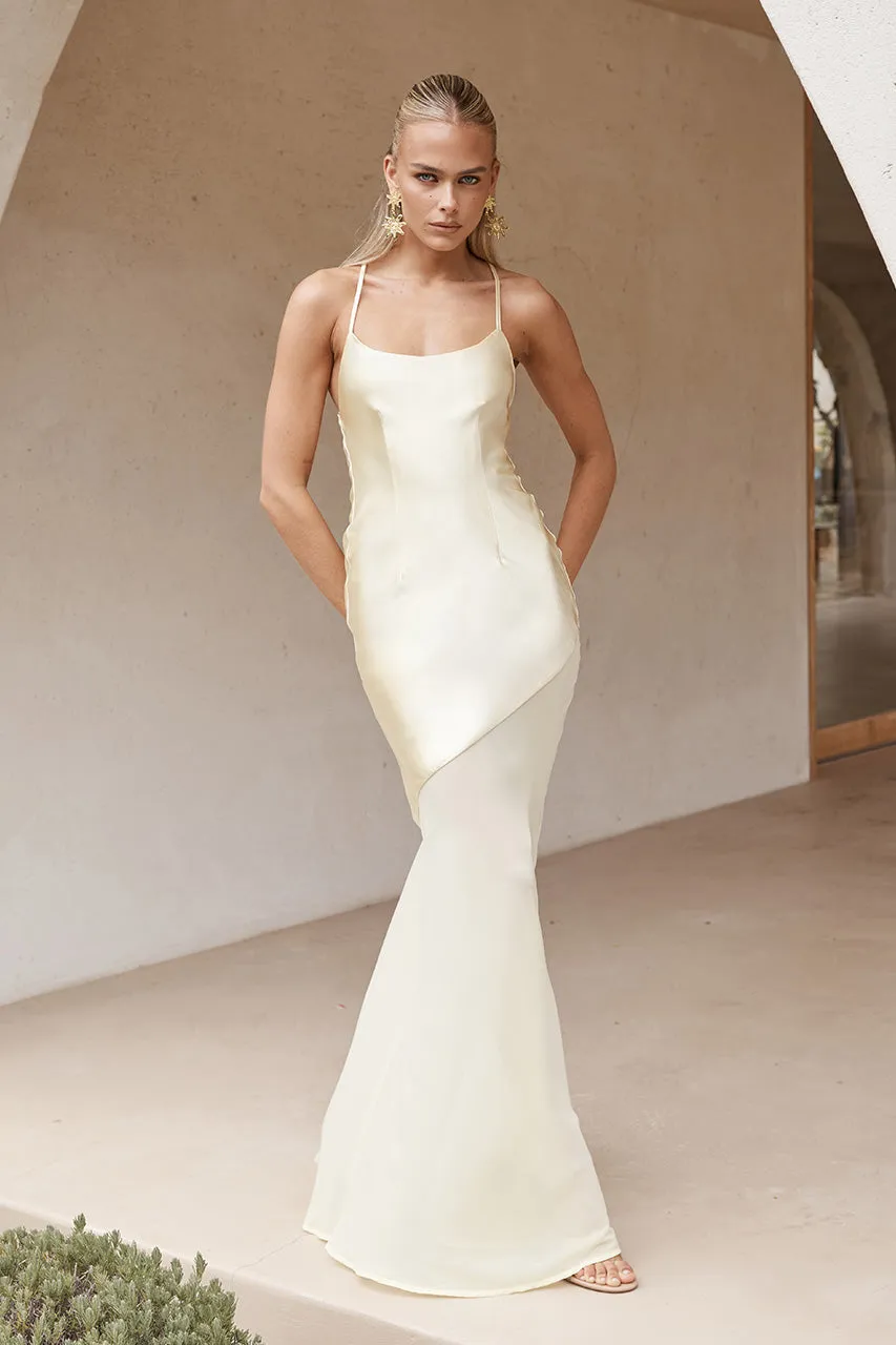 SAMANI MAXI DRESS - LEMON sold by Runaway The Label