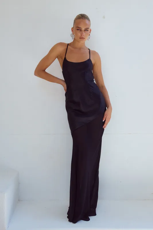 SAMANI MAXI DRESS - BLACK sold by Runaway The Label