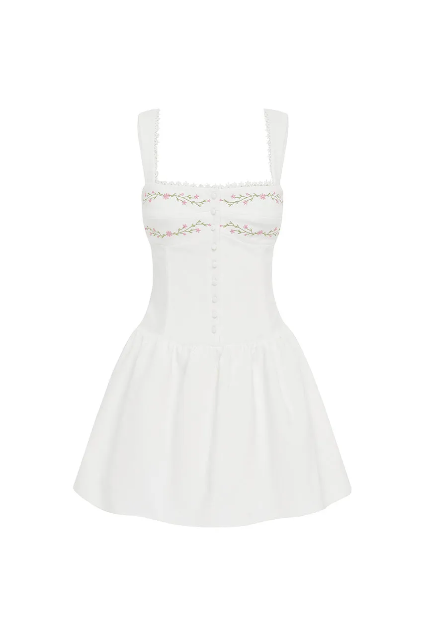 SARLEEN MINI DRESS - WHITE sold by Runaway The Label product image thumbnail 5