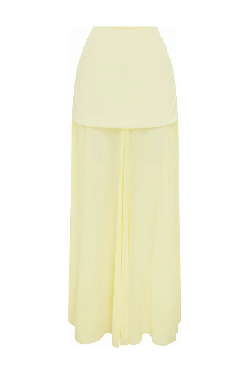 VALLETTA MAXI SKIRT - LEMON sold by Runaway The Label product image thumbnail 5