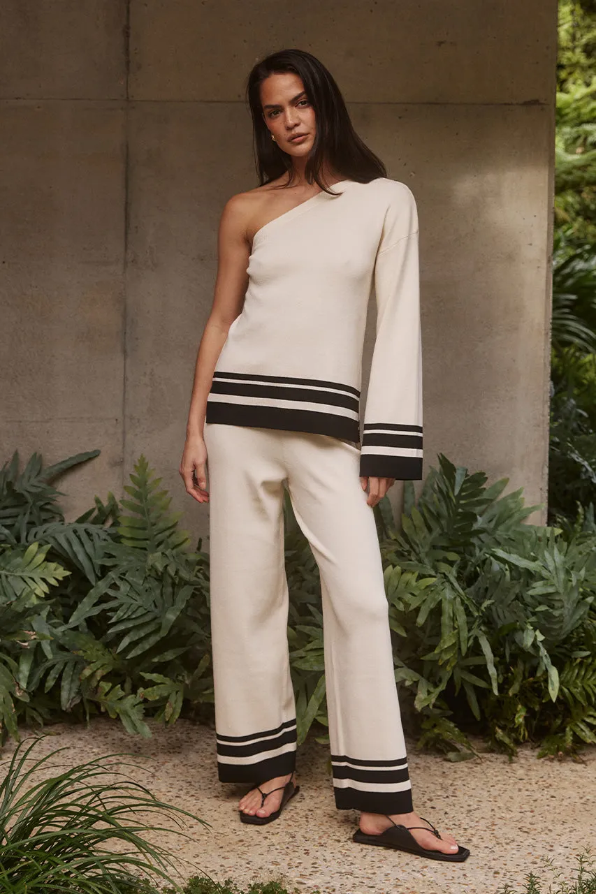 REMINGTON TOP - CREAM/BLACK sold by Runaway The Label