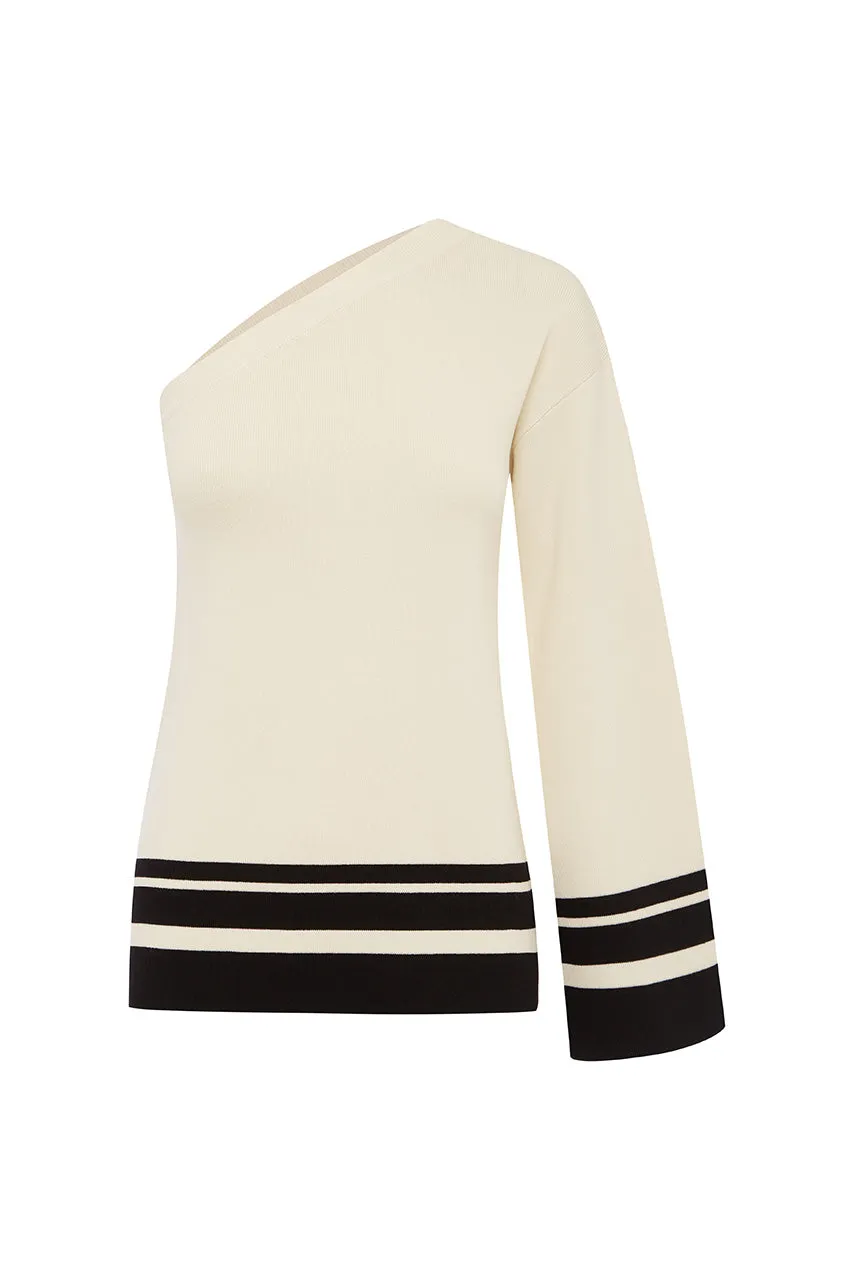 REMINGTON TOP - CREAM/BLACK sold by Runaway The Label product image thumbnail 4