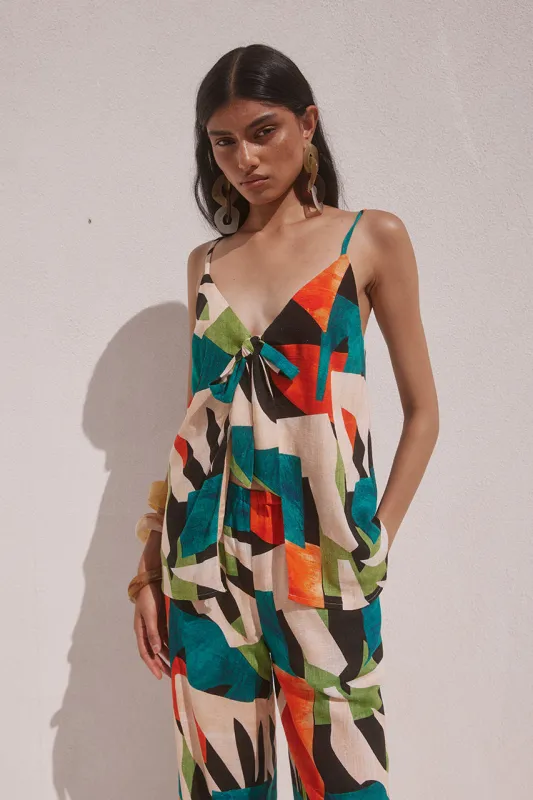 AMELIA TOP - REGIO PRINT sold by Runaway The Label