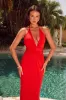 ROSE MAXI DRESS - RED sold by Runaway The Label
