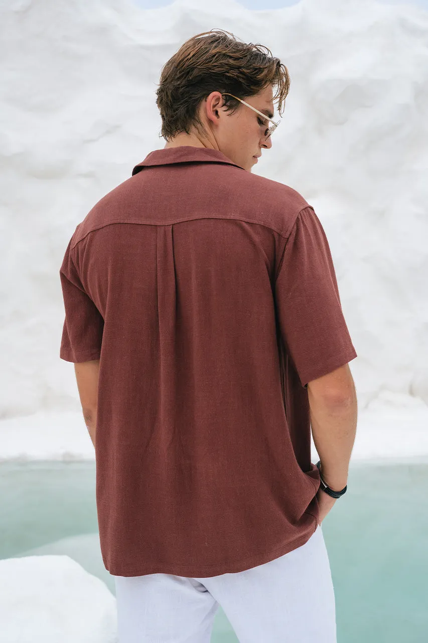 GALLANI SHIRT - CHOCOLATE sold by Runaway The Label product image thumbnail 2