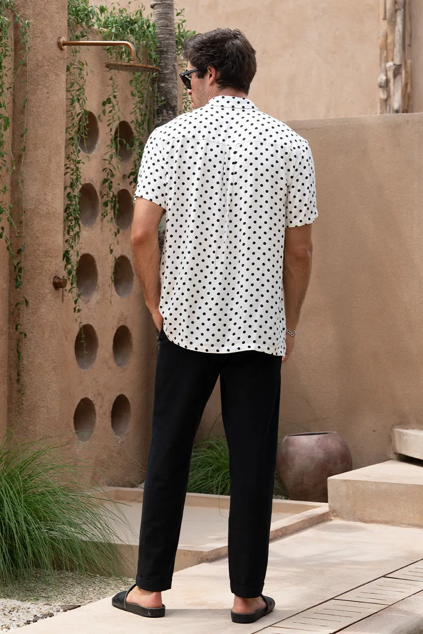ELTON SHIRT - WHITE DOT sold by Runaway The Label product image thumbnail 2