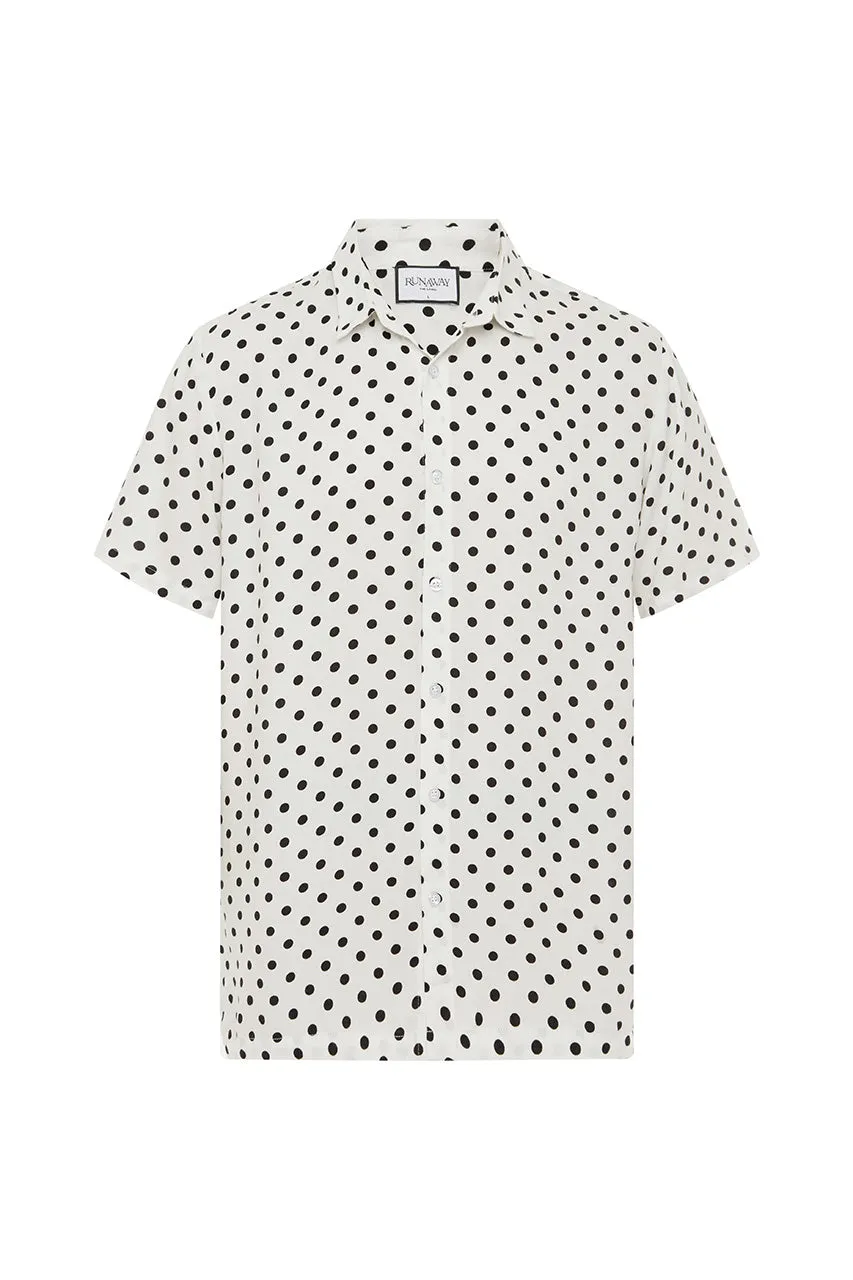 ELTON SHIRT - WHITE DOT sold by Runaway The Label product image thumbnail 4