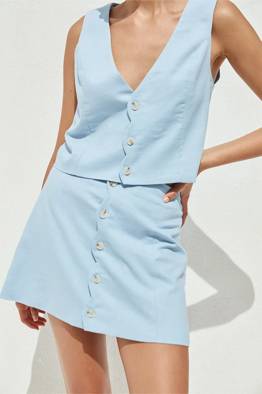 STELLA MINI SKIRT - SKY BLUE sold by Runaway The Label product image thumbnail 5