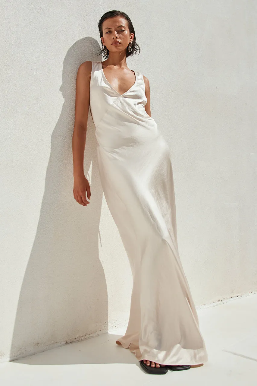 KALLI MAXI DRESS - CREAM sold by Runaway The Label product image thumbnail 3