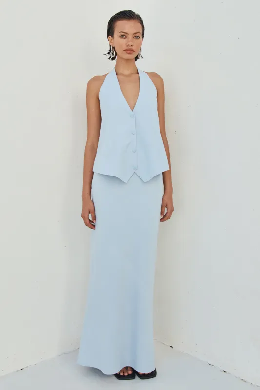 BRIONI MAXI SKIRT - SKY BLUE sold by Runaway The Label