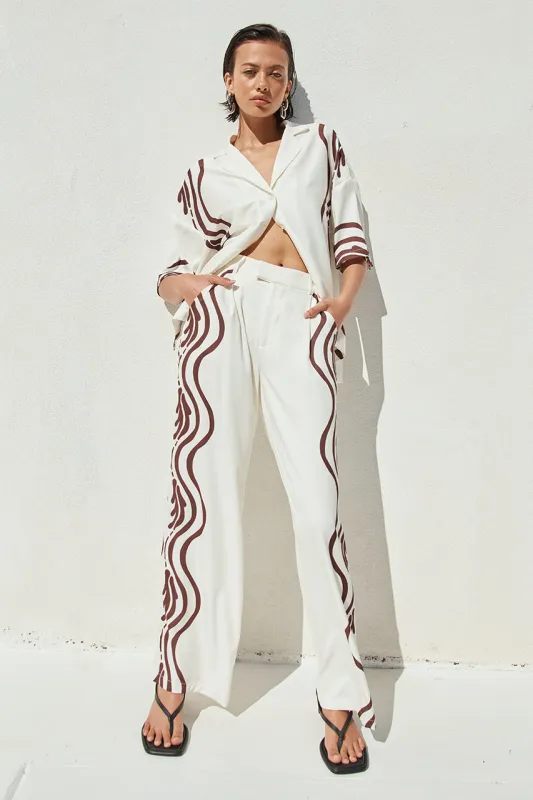 ATHENI PANT - ATHENI CHOCOLATE sold by Runaway The Label