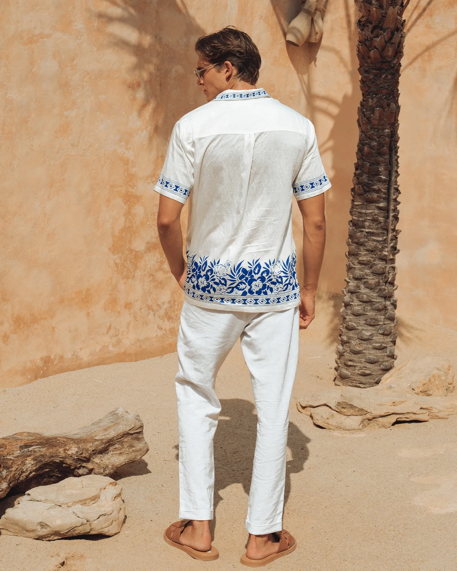 CASSIUS SHIRT - WHITE/ROYAL sold by Runaway The Label product image thumbnail 2