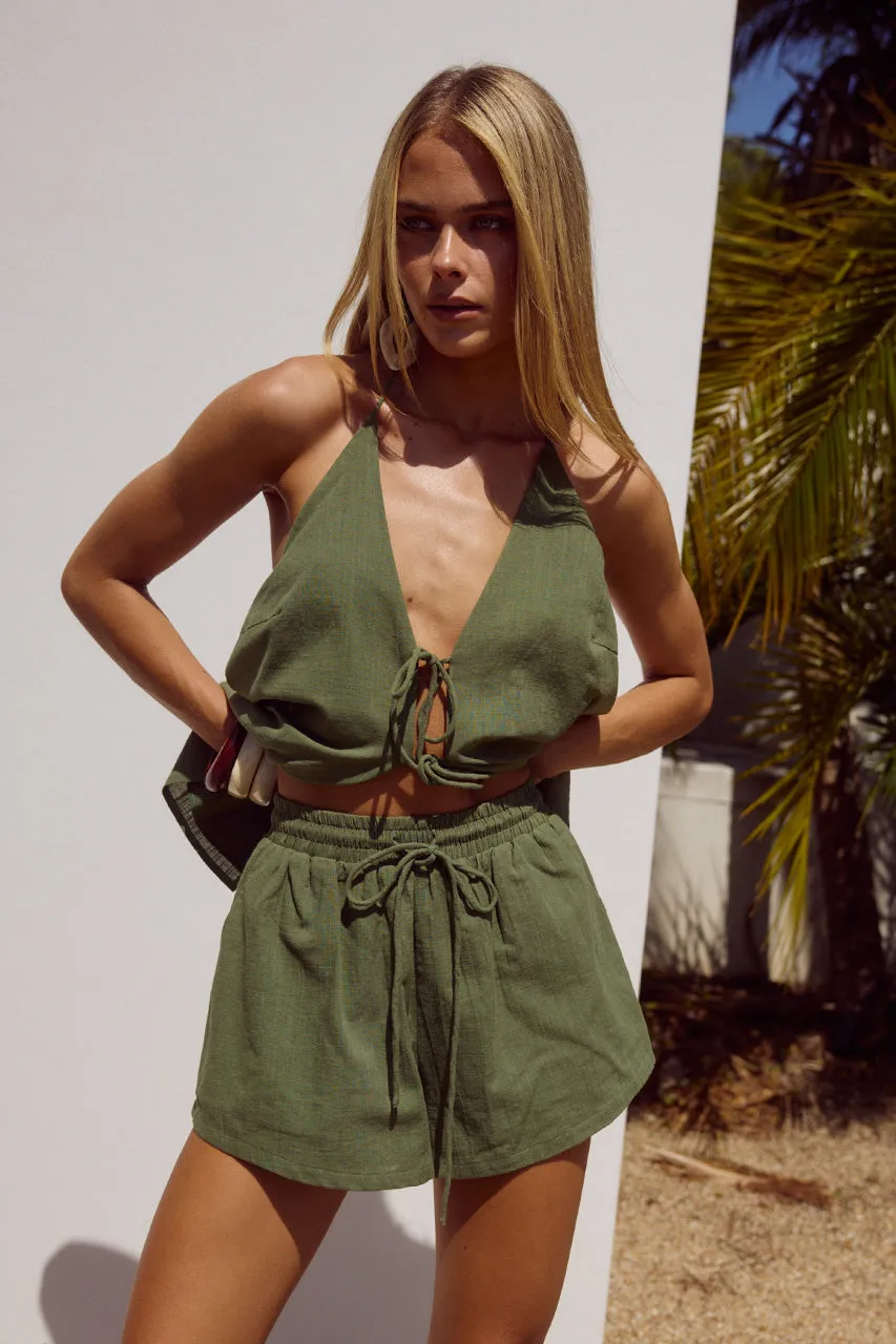 OCTAVIA SHORT - KHAKI sold by Runaway The Label product image thumbnail 5