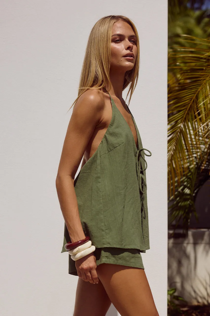 OCTAVIA TOP - KHAKI sold by Runaway The Label product image thumbnail 5