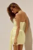 LACEY MINI DRESS - LEMON sold by Runaway The Label