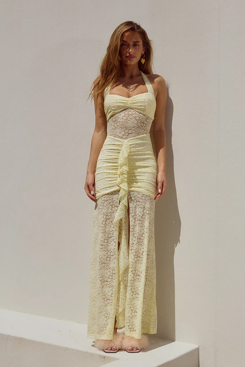 ANNIKA MAXI DRESS - LEMON sold by Runaway The Label product image thumbnail 3