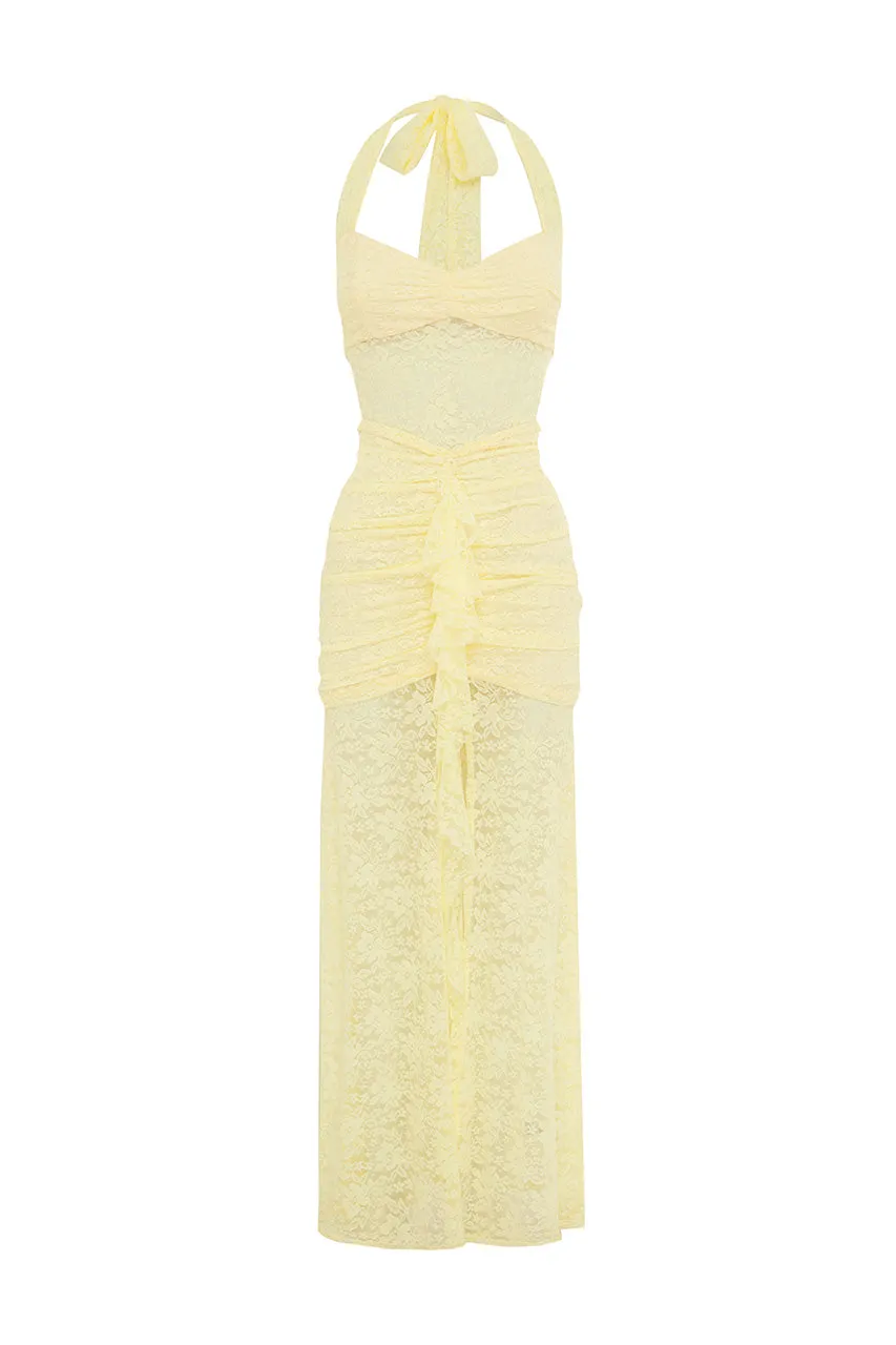 ANNIKA MAXI DRESS - LEMON sold by Runaway The Label product image thumbnail 5