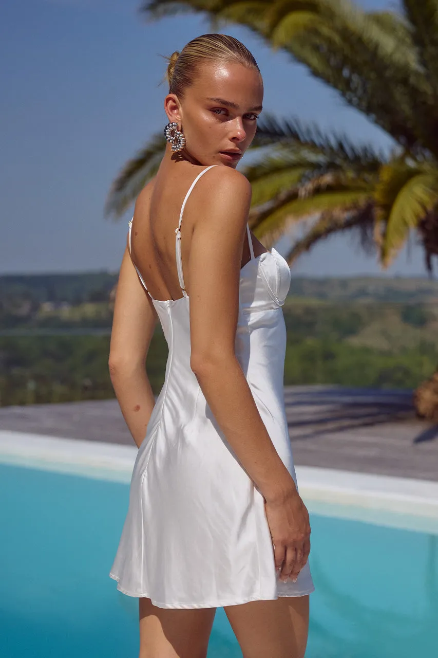 CHERISH MINI DRESS - WHITE sold by Runaway The Label product image thumbnail 2