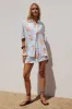 ADELYN MINI SKIRT - BLUE SEASHELL sold by Runaway The Label