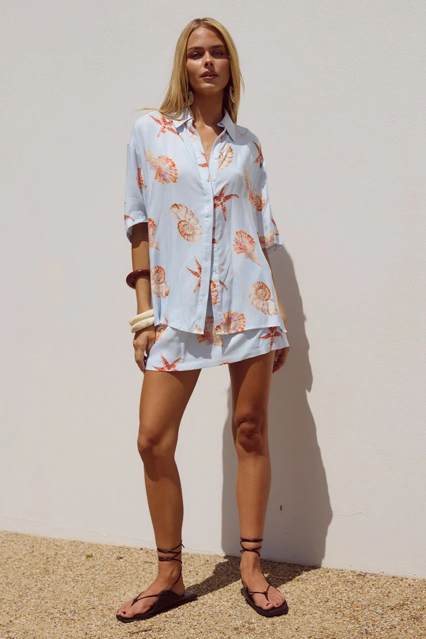 ADELYN SHIRT - BLUE SEASHELL sold by Runaway The Label product image thumbnail 3