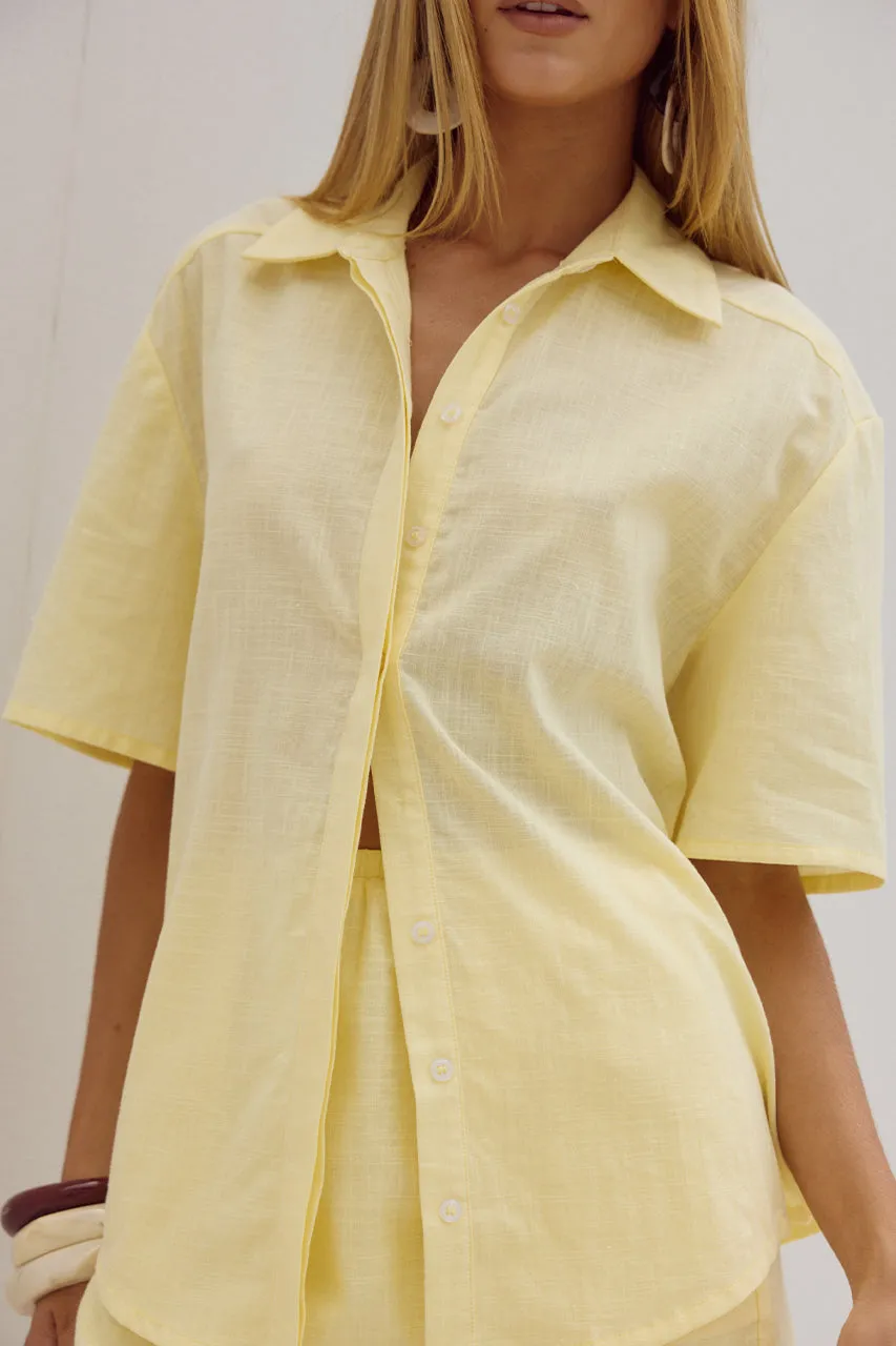 ADELYN SHIRT - LEMON sold by Runaway The Label product image thumbnail 5