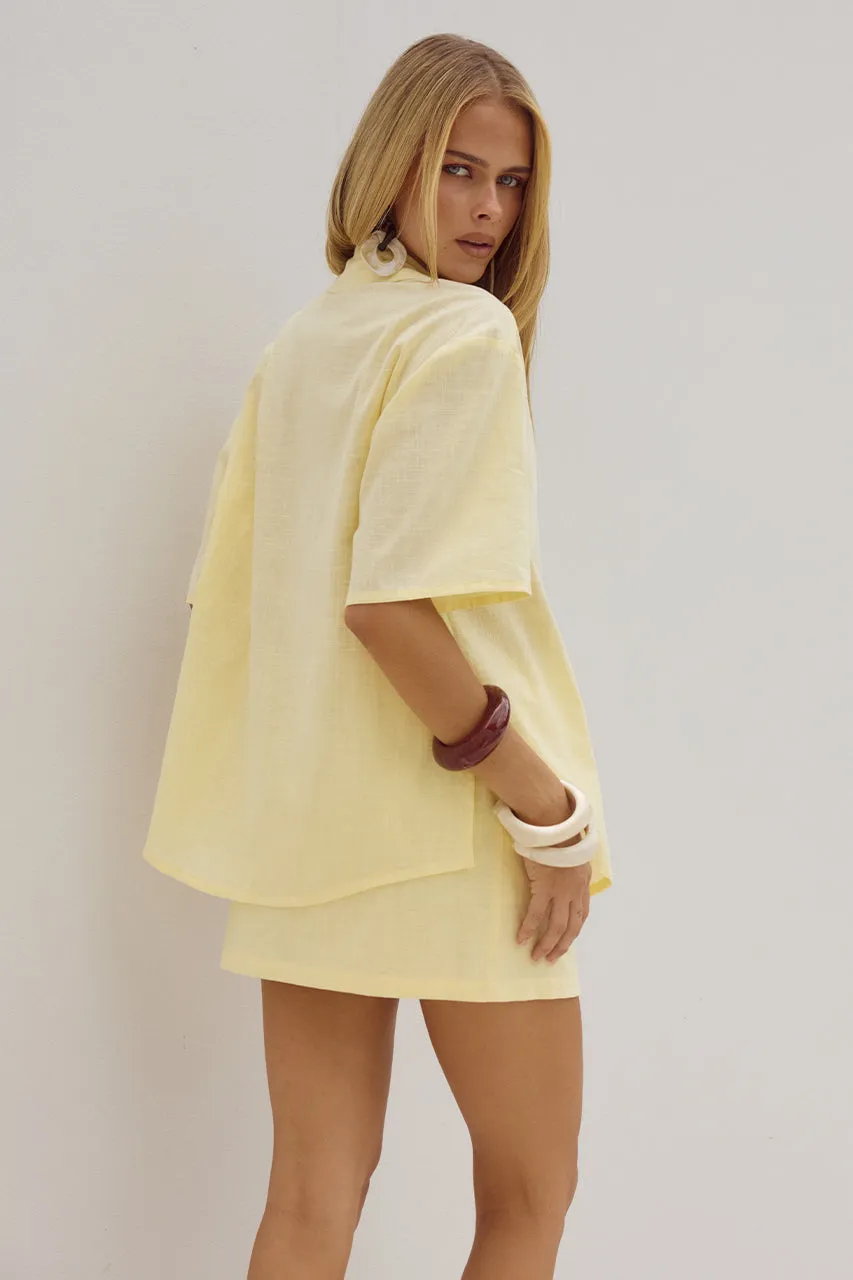 ADELYN SHIRT - LEMON sold by Runaway The Label product image thumbnail 2