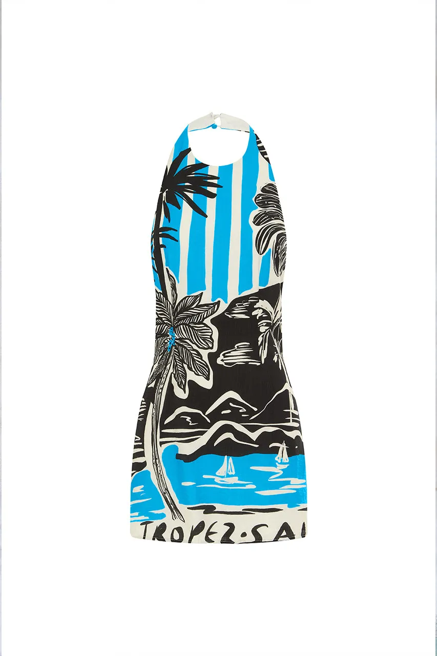 NOLA MINI DRESS - TROPEZ BLUE sold by Runaway The Label product image thumbnail 5