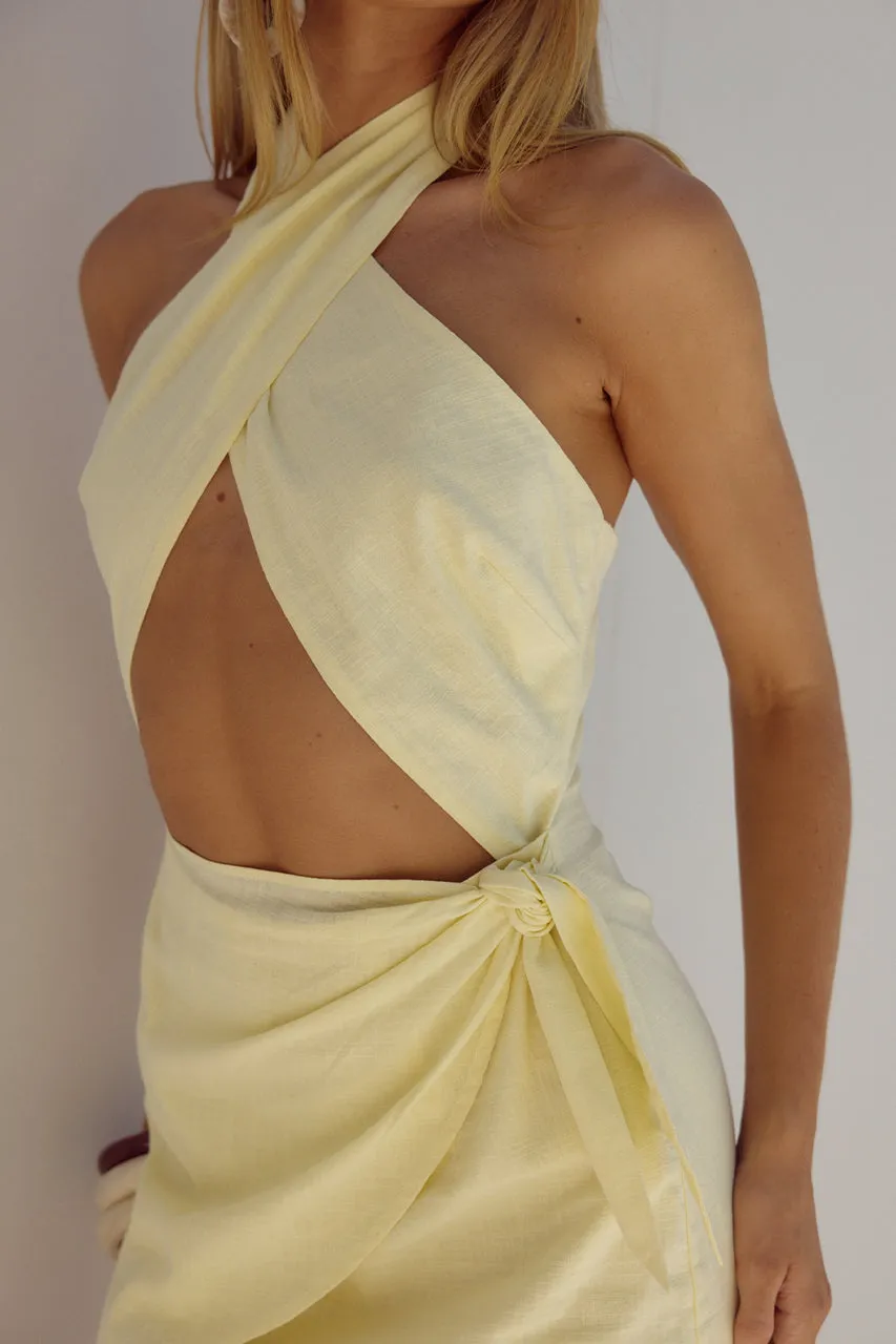 POPPY MINI DRESS - LEMON sold by Runaway The Label product image thumbnail 5