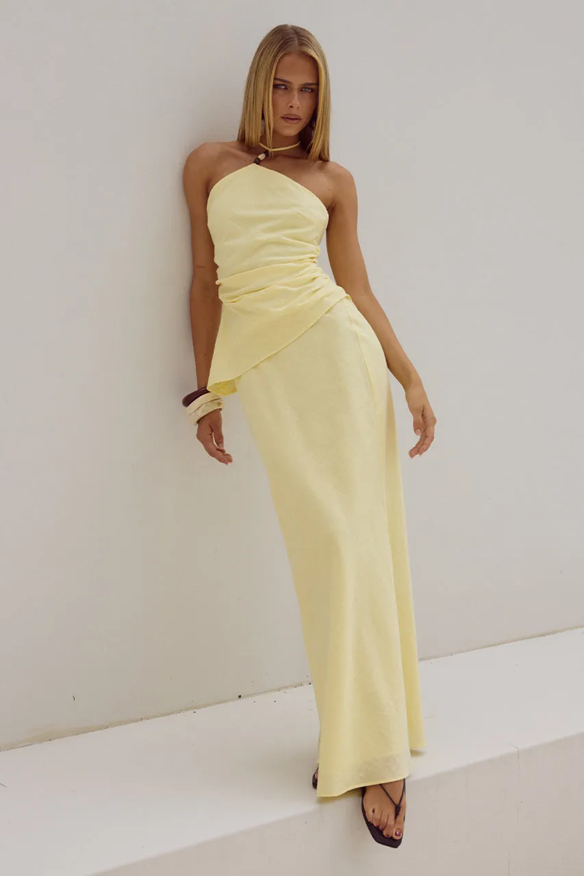 HALZIE MAXI SKIRT - LEMON sold by Runaway The Label product image thumbnail 3